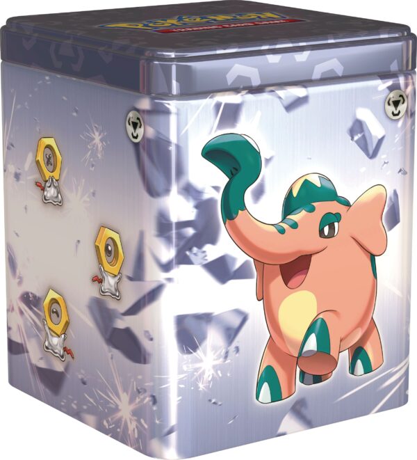 Pokemon Stapel-Tin-Box Metall (3 Boosterpacks & 2 Stickerbögen)