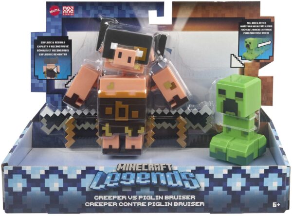 Mattel - Minecraft Legends Creeper vs Piglin Brute