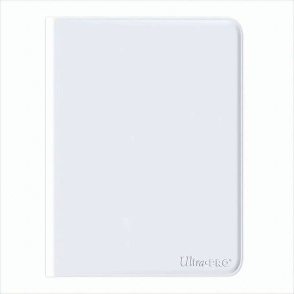 UP 12-Pocket Zippered-Pro-Binder - White