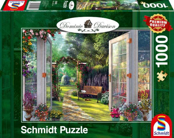 Blick in den verwunschenen Garten, 1000 Teile Puzzle