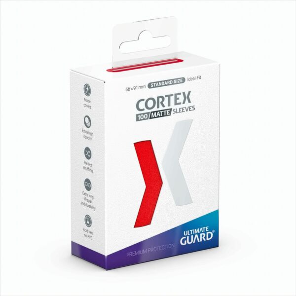 UG Cortex Sleeves Standard Matt Rot 100ct.