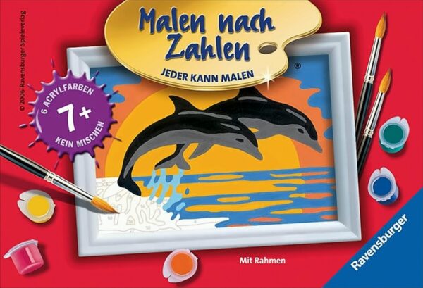 Malen nach Zahlen Classic - Delfinromantik