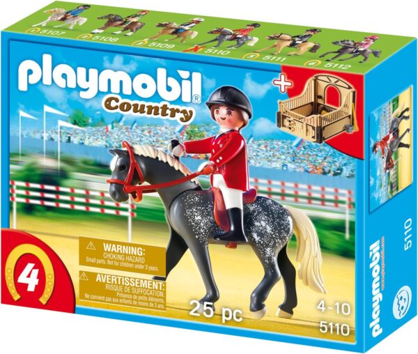 PLAYMOBIL 5110 Trakehner mit braungelber Pferdebox