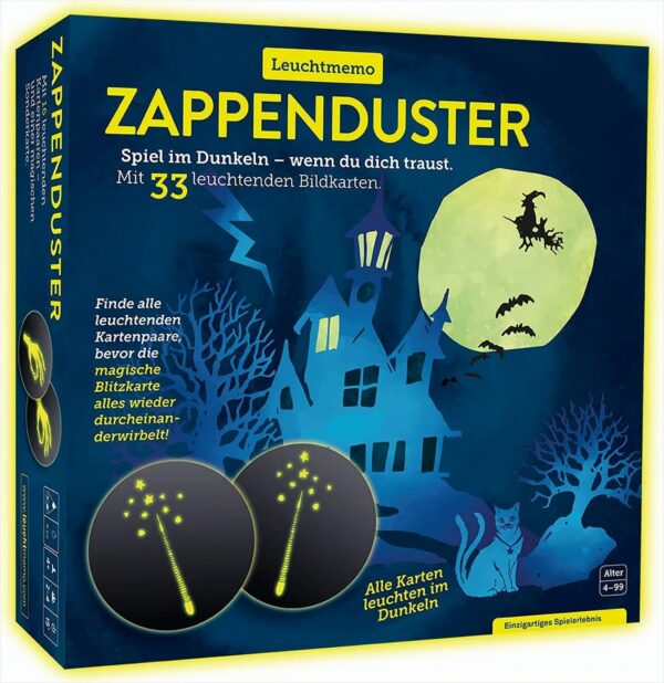 ZAPPENDUSTER Das einzigartige Memo-Spiel mit magischen Leuchtkarten