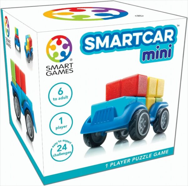 SmartCar Mini, Puzzle Game with 24 Challenges, 6+ Years