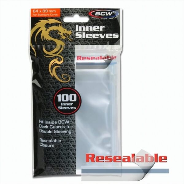 BCW Inner Sleeves Resealable Box (100 ct.)