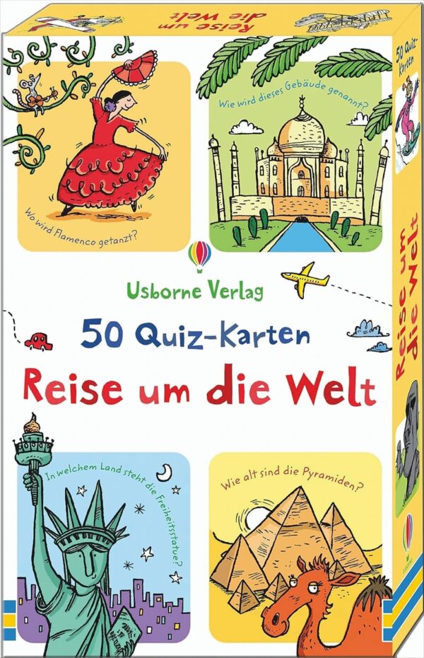 50 Quiz-Karten: Reise um die Welt