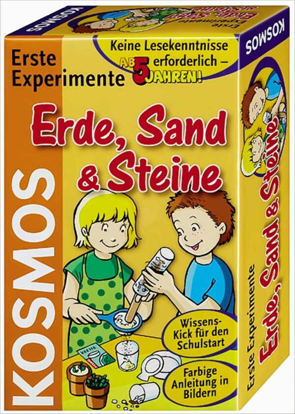 Erste Experimente Erde, Sand and Steine