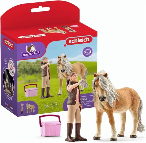 schleich 41431 Pferdepflegerin mit Island Pony Stute