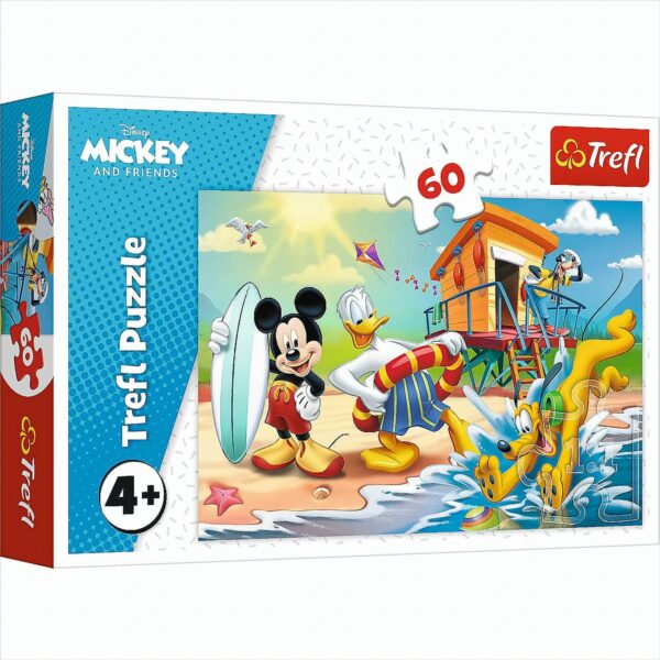 Interessanter Tag für Micky und Freunde Puzzle 60 Teile