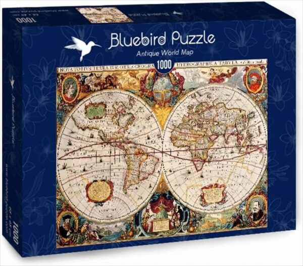 Bluebird Antique World Map Jigsaw Puzzle (1000 Pieces)