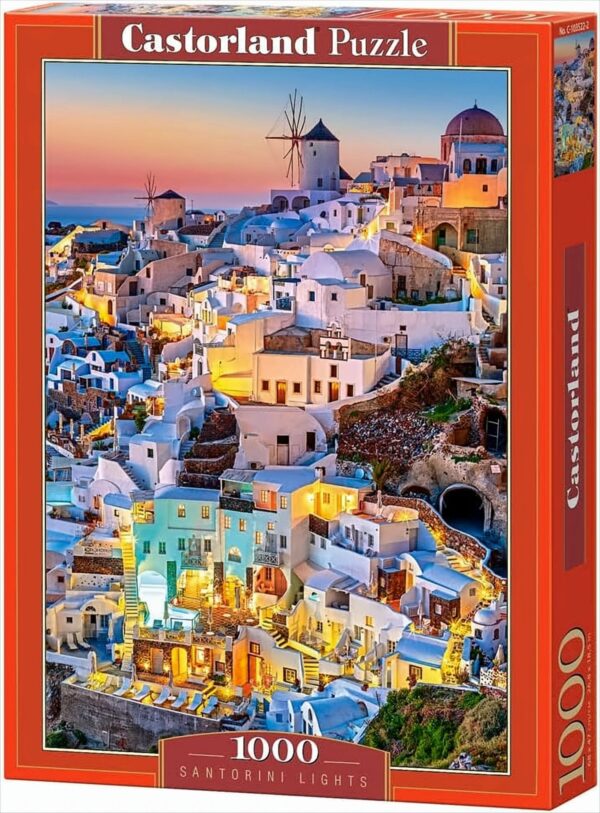 Santorini Lights 1000 Piece Jigsaw Santorin Puzzle, bunt