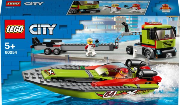 LEGO City - 60254 Rennboot-Transporter