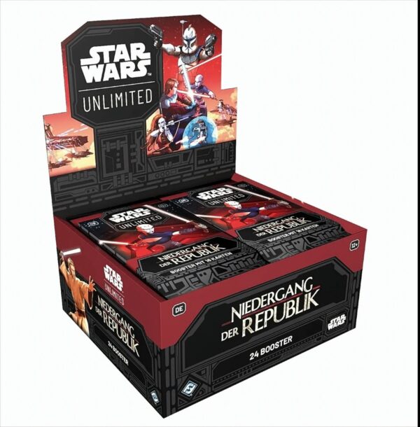 Star Wars Unlimited Niedergang der Republik Booster Display Deutsch