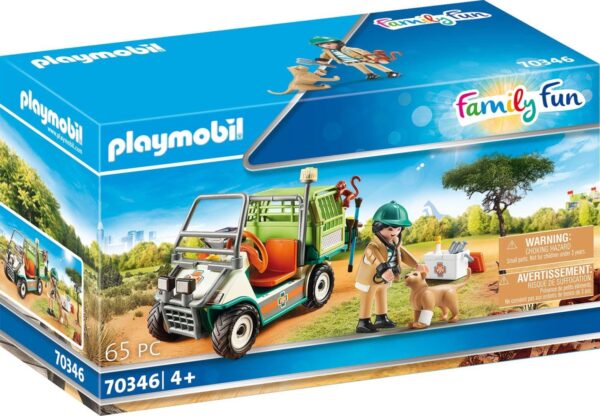 PLAYMOBIL 70346 - Family Fun - Zoo-Tierarzt mit Fahrzeug