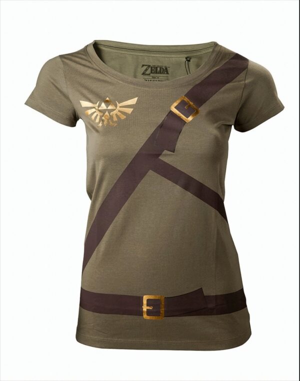 The Legend of Zelda Link Belt Girl-Shirt oliv, XL