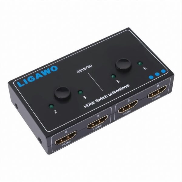 Ligawo 6518760 HDMI Switch Umschalter bidirektional Duplex 1x2/ 2x1