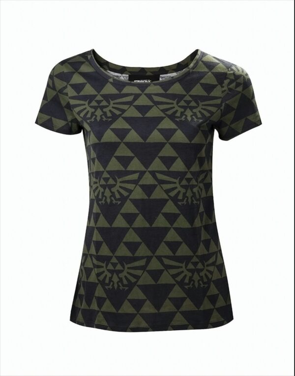 The Legend of Zelda Green Black Hyrule Girl-Shirt schwarz/grün XL