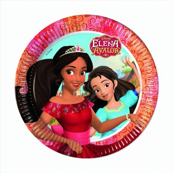 8 x Elena von Avalor Pappteller - Groß 23cm