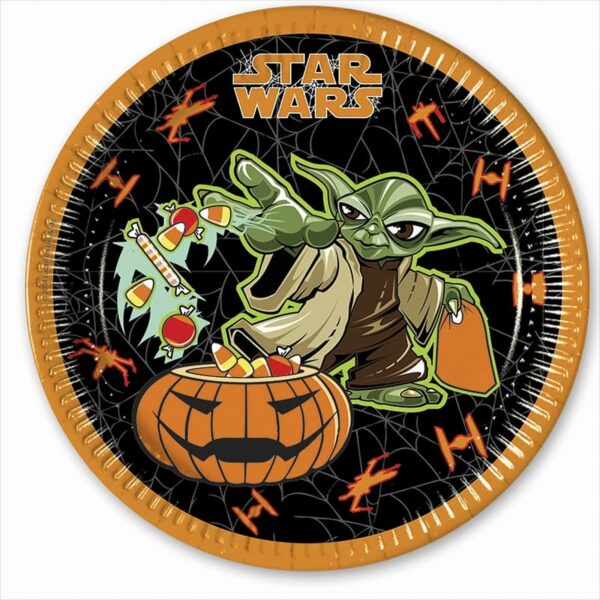 Star Wars Halloween Pappteller Groß 23cm