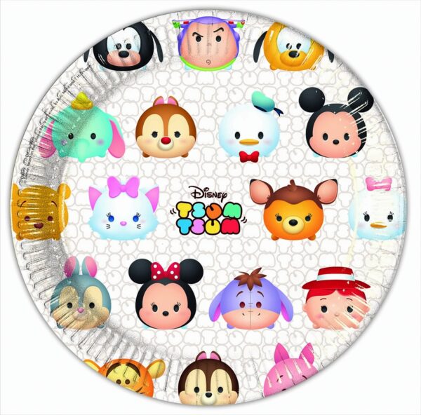 Tsum Tsum Pappteller Groß 23cm