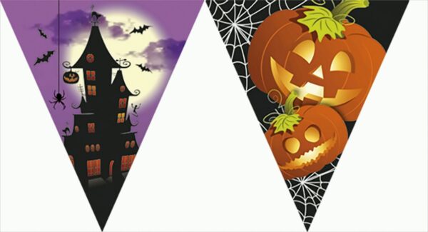 Happy Halloween (NEW) Dreieckige Flagge Banner (9 Flaggen)