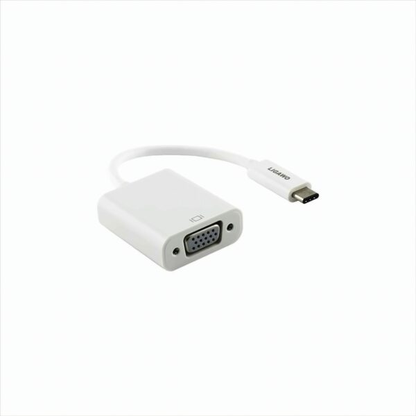 Ligawo 6518948 USB 3.1 Typ C Stecker an VGA Buchse Adapter weiß