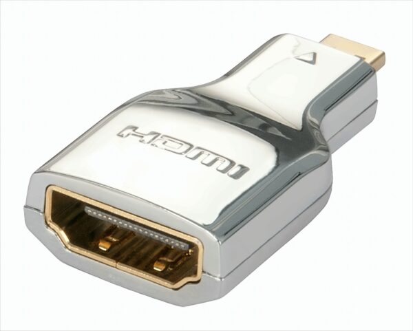 Lindy 41510 CROMO Adapter HDMI (Kupplung) an HDMI Micro (Stecker)