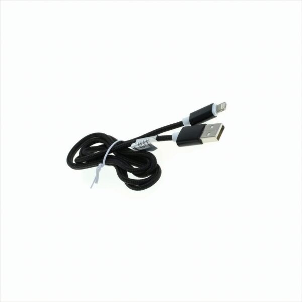 OTB Datenkabel 2in1 - kompatibel zu iPhone / Micro-USB - Nylonmantel - 1,0m - schwarz