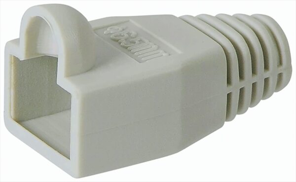 Ligawo Knickschutztülle Tülle für RJ45 Netzwerk Stecker grau 10 Stück