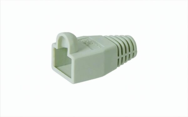 Ligawo 1024016 Knickschutzhülle für RJ45 Netzwerkstecker Tülle für 8P8C, VPE 10 Stück grau