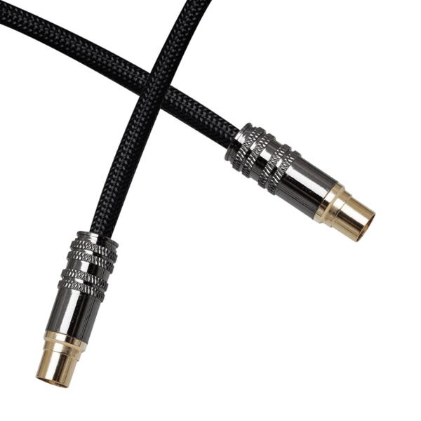 Ligawo 6540083 "PREMIUM FLEX" Koax Antennenkabel Kabel, 10m schwarz