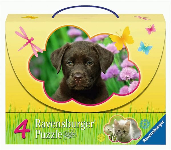 Ravensburger 07265 - Tierkinder im Freien - 2x 25 / 2x 36 Teile Puzzlekoffer