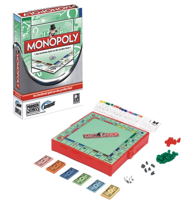 Hasbro 01324100 - Parker Monopoly kompakt