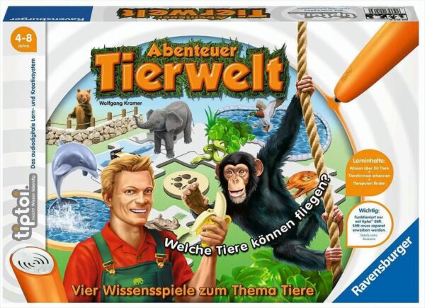 Ravensburger 00513 - Tiptoi Spiel Abenteuer Tierwelt