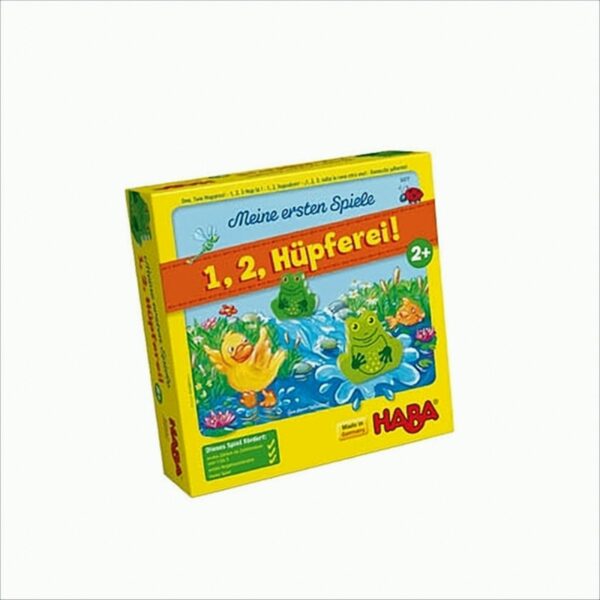 HABA 5877 - Meine ersten Spiele - 1, 2, Hüpferei, Würfellaufspiel