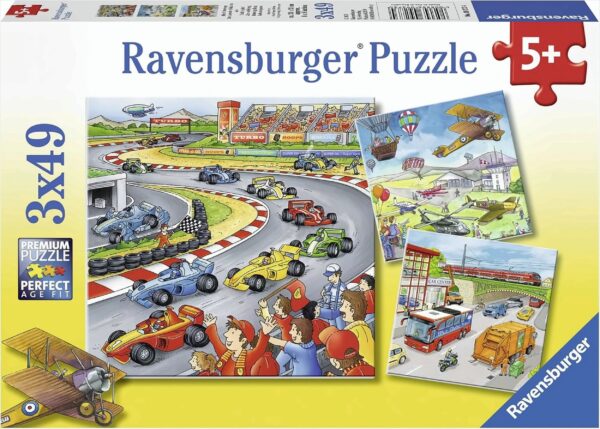 Alles unterwegs. Puzzle 3 x 49 Teile