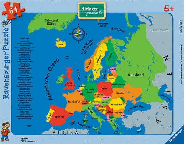 Europakarte, Puzzle