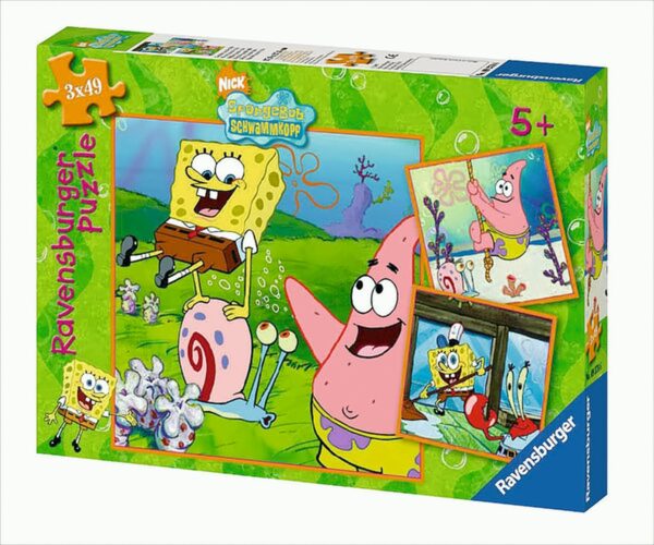 SpongeBob und Freunde - Puzzle 3 x 49 Teile