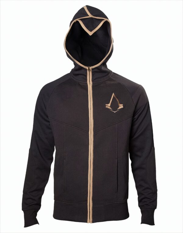 Assassin's Creed Logo Kapuzenjacke schwarz/gold XL