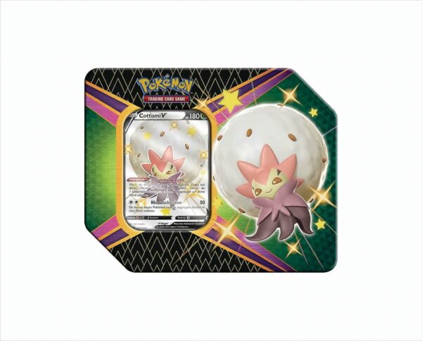 Pokemon Tin-Box 1 Shiny Cottomi-V Deutsche Ausgabe