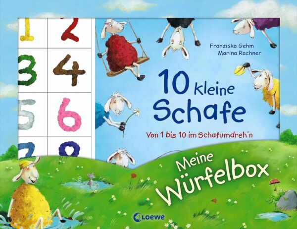 Meine Würfelbox – Zählen und spielen mit 10 kleinen Schafen