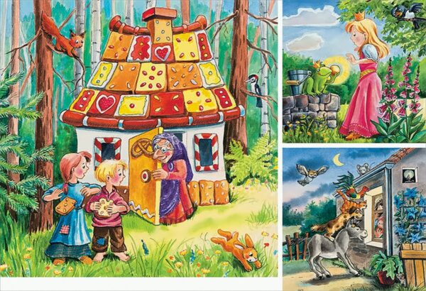 Ravensburger Puzzle - Meine liebsten Märchen, 3 Motive - 49 Teile