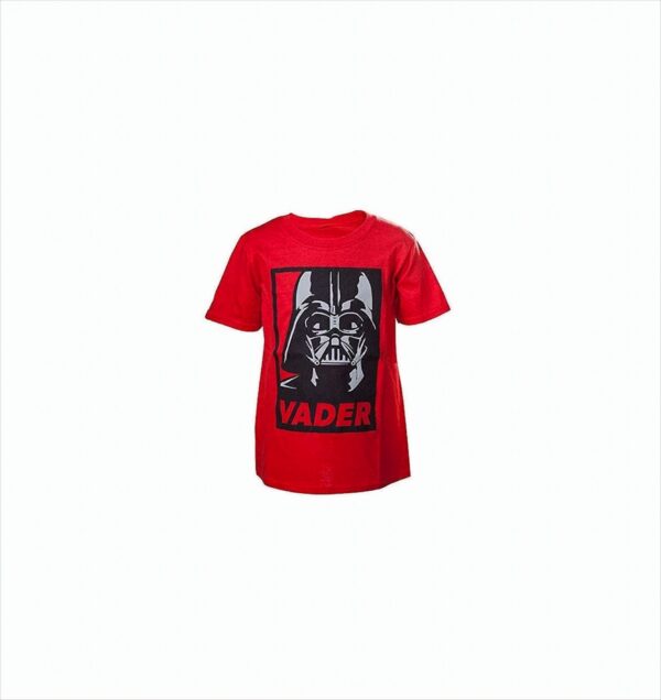 Star Wars Jungen T-Shirt Darth Vader Framed Closeup, Rot, 4XS