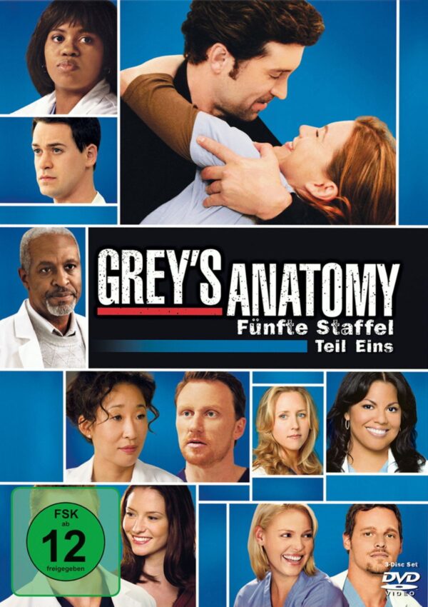 Grey's Anatomy: Die jungen Ärzte - Fünfte Staffel, Teil Eins (3 DVDs)