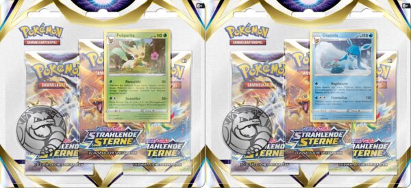 Pokemon Schwert & Schild  3-Pack Blister Strahlende Sterne (sortierter Artikel, keine Auswahlmöglichkeit)