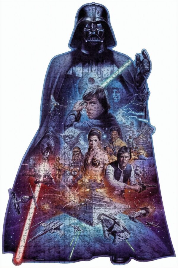 Ravensburger Puzzle - Silhouette Puzzle - Darth Vader, 1098 Teile