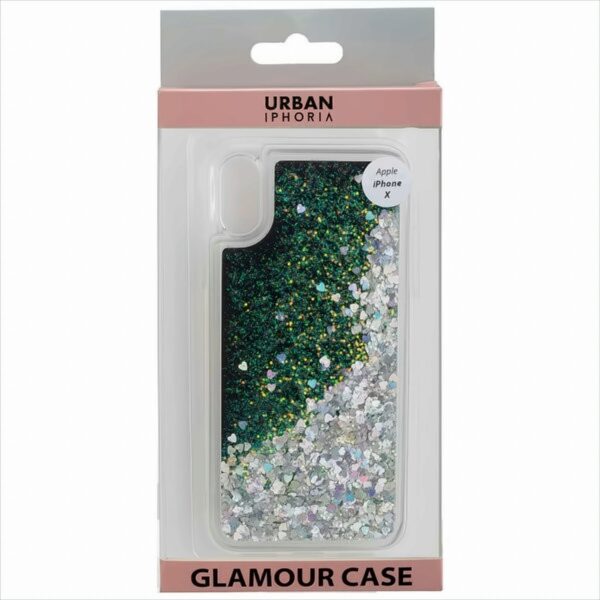 URBAN STYLE Back Cover GLAMOUR BLACK FRAME kompatibel zu Apple iPhone X - Gold