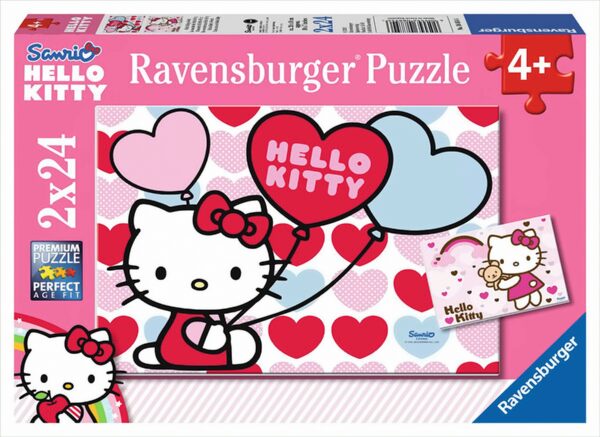 Ravensburger Puzzle - Hello Kittys Welt, 2x24 Teile