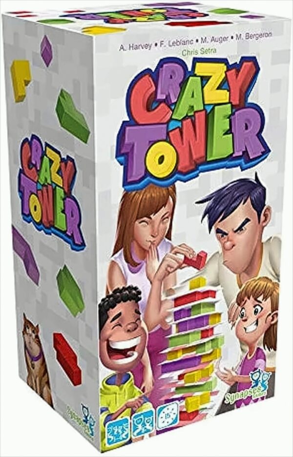 Asmodee Crazy Tower, Familienspiel, Geschicklichkeitsspiel, Deutsch